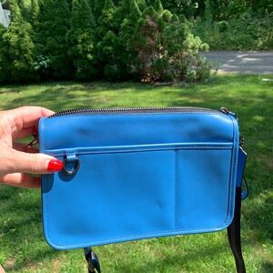 Coach Blue Leather Crossbody Bag